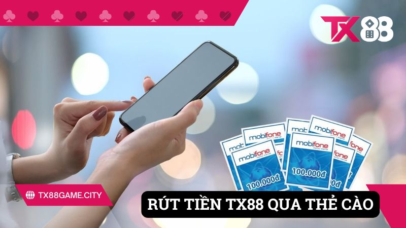 Hình thức rút tiền qua thẻ cào hỗ trợ nhiều nhà mạng